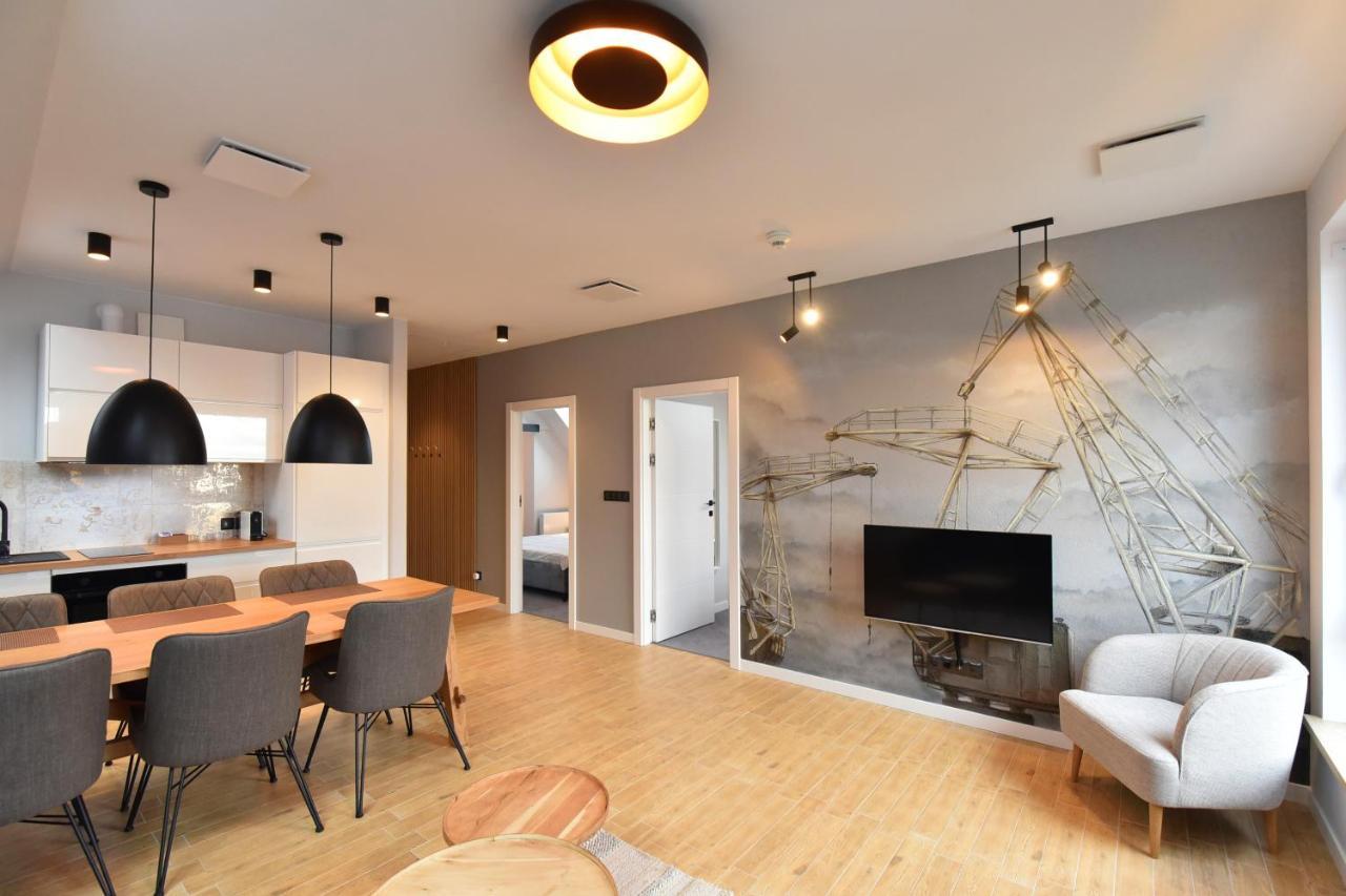 River'S Touch Apartament Grand Z Widokiem Na Odre Estetino Exterior foto
